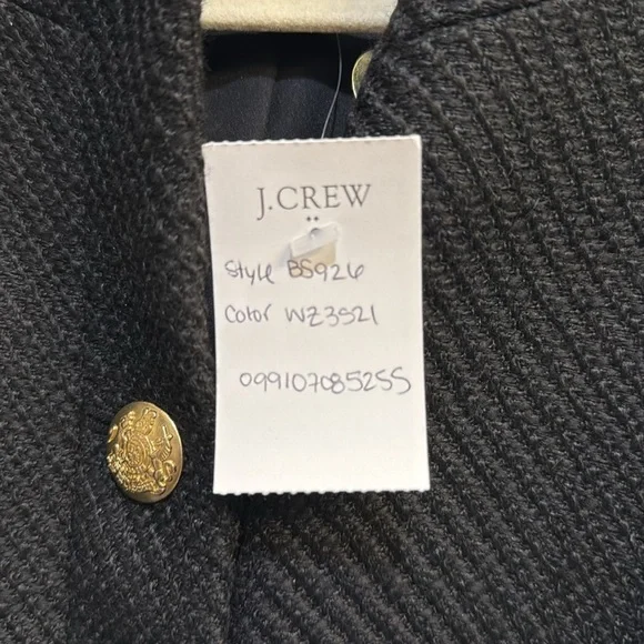 New J Crew Tweed Lady Jacket black - Picture 4 of 5